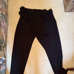 90 Degree By Reflex Black Elastic Waist Active Pants